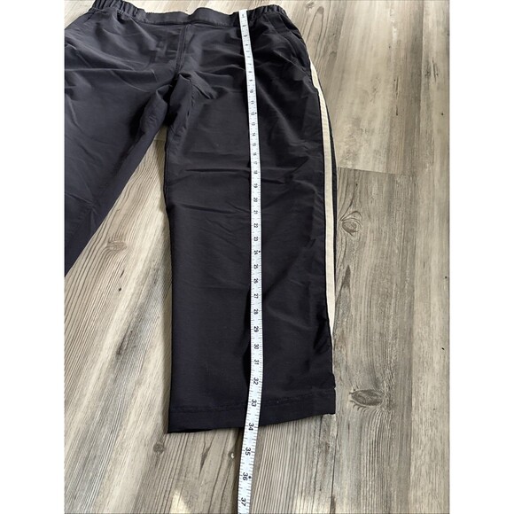 Adidas Women’s Pull On 3 Stripe Athletic Pants With Elastic Waist  Snap Bottom M - Picture 9 of 10